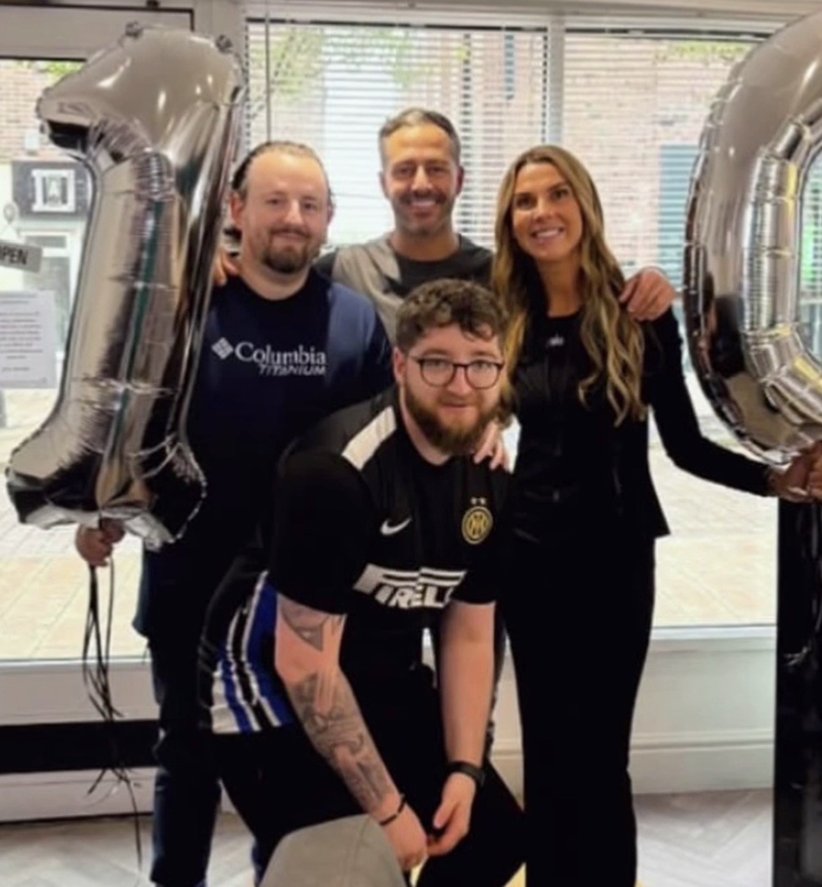 The team at The Gentleman's Lounge celebrating ten years